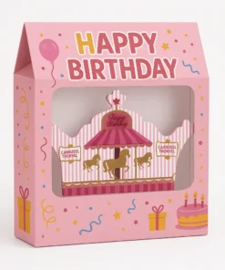 پک تم تولد کراسل صورتی