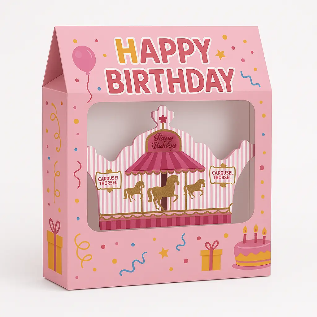 پک تم تولد کراسل صورتی