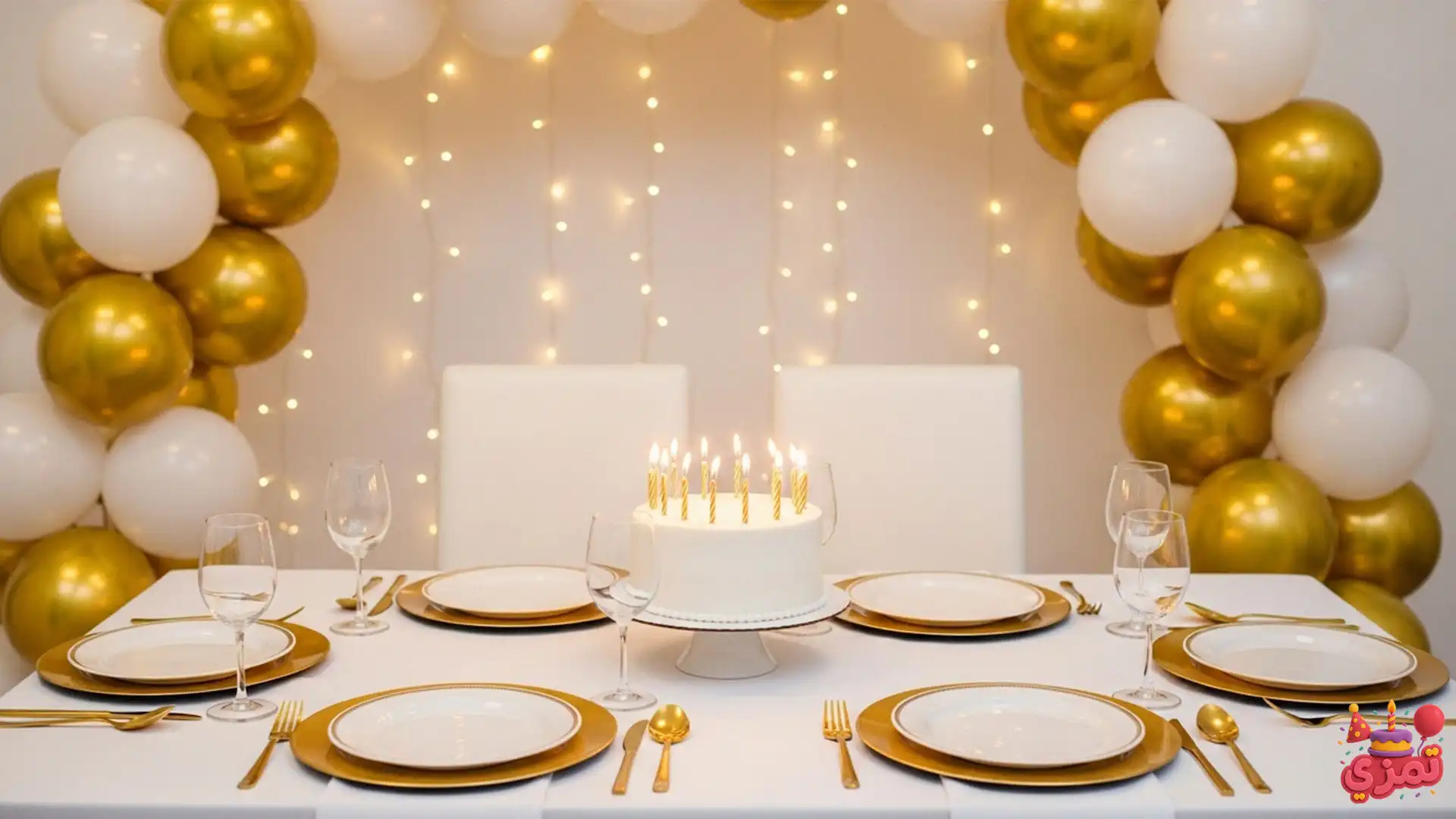 میز جشن تولد بزرگسال با قیمت مناسب و دکور ساده