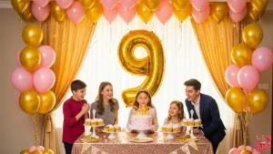 تم تولد دخترانه 9 ساله