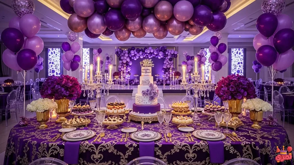 ایدههای خاص برای تم تولد پسرانه رنگ بنفش
