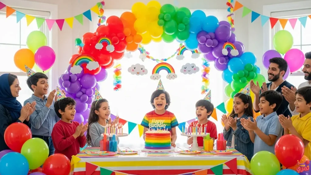 ایدههای خاص برای تم تولد پسرانه رنگین کمان