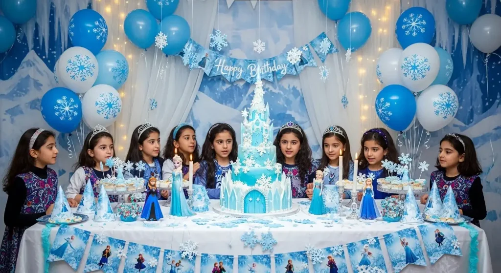 جشن تولد دخترانه با تم فروزن