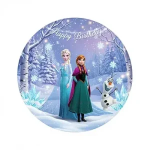 تم تولد دخترانه فروزن با السا و آنا در دکور زمستانی