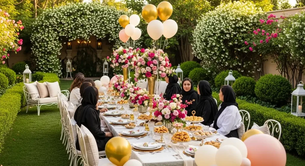 جشن تولد دخترانه بزرگسال در باغ