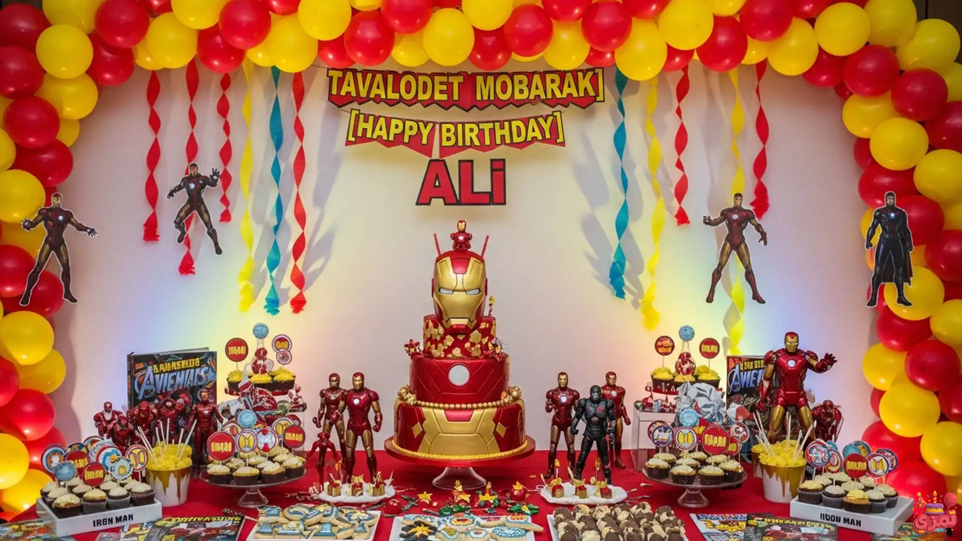 تم تولد مرد آهنی قرمز و زرد