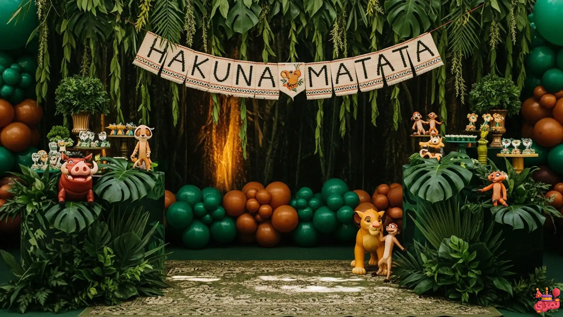 تم تولد پسرانه شیر شاه دکور دکوراسیون تم تولد پسرانه شیر شاه