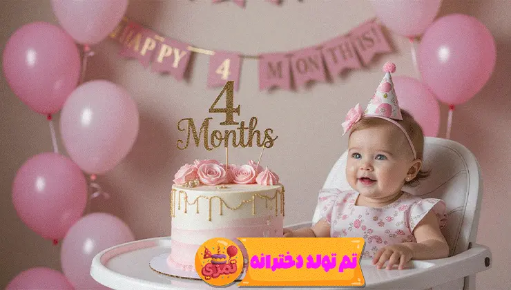 تم نوزادی دختر – بکگراند نرم و آرام