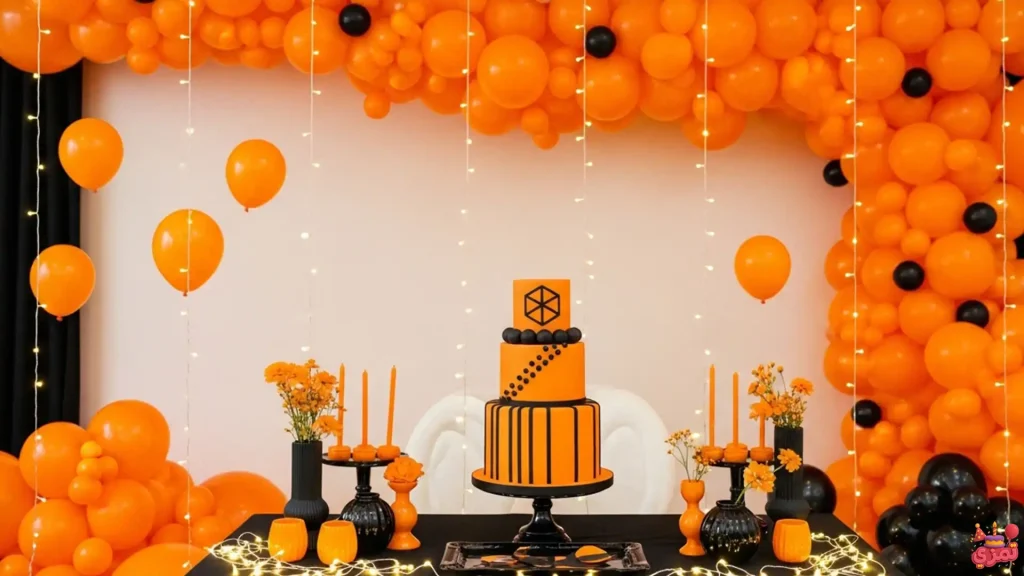 تم تولد پسرانه نارنجی