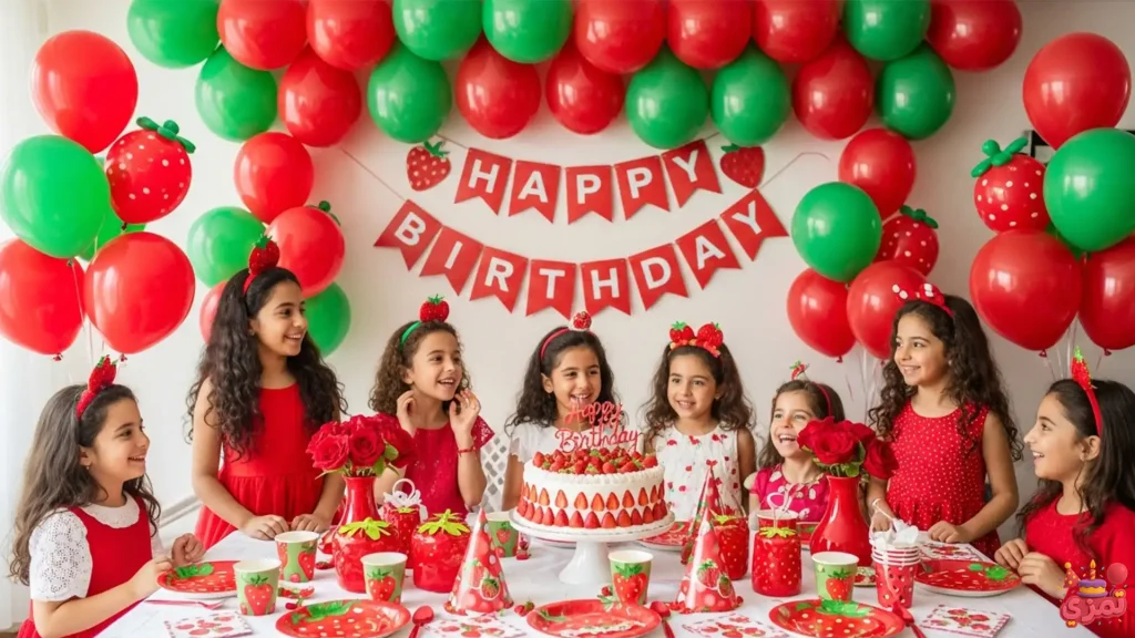تم تولد دخترانه توت فرنگی