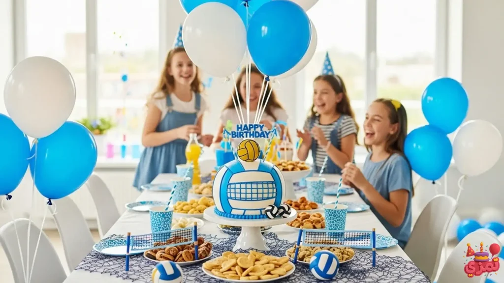 جشن تولد دخترانه با تم والیبال