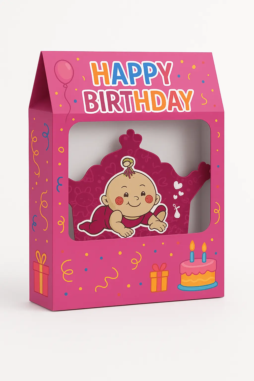 پک تم تولد نوزاد دختر با رنگ صورتی