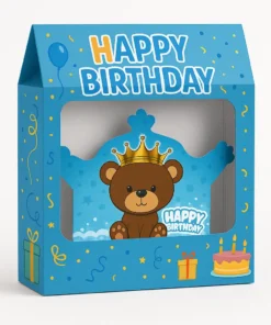 پک تم تولد تدی پسربا رنگ آبی