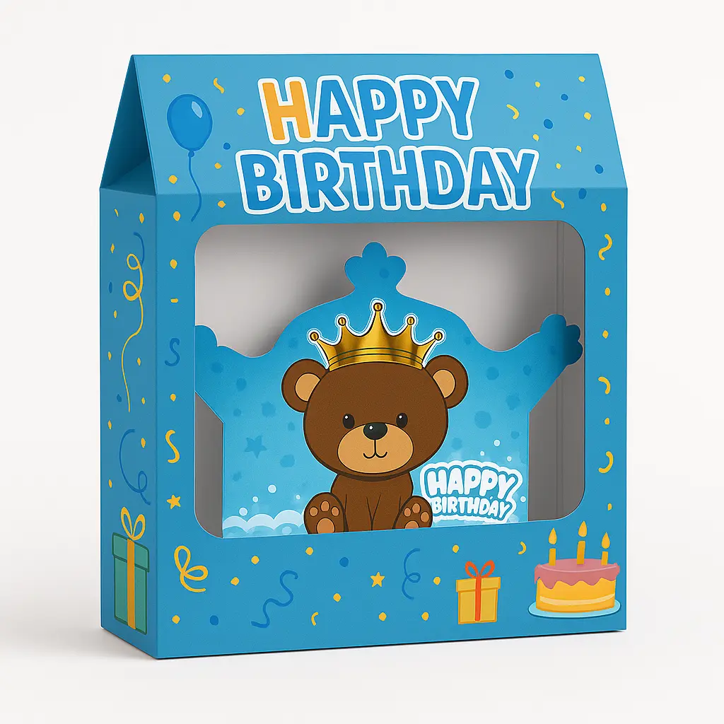 پک تم تولد تدی پسربا رنگ آبی