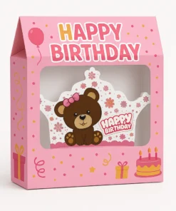 پک تم تولد تدی دختر با رنگ صورتی