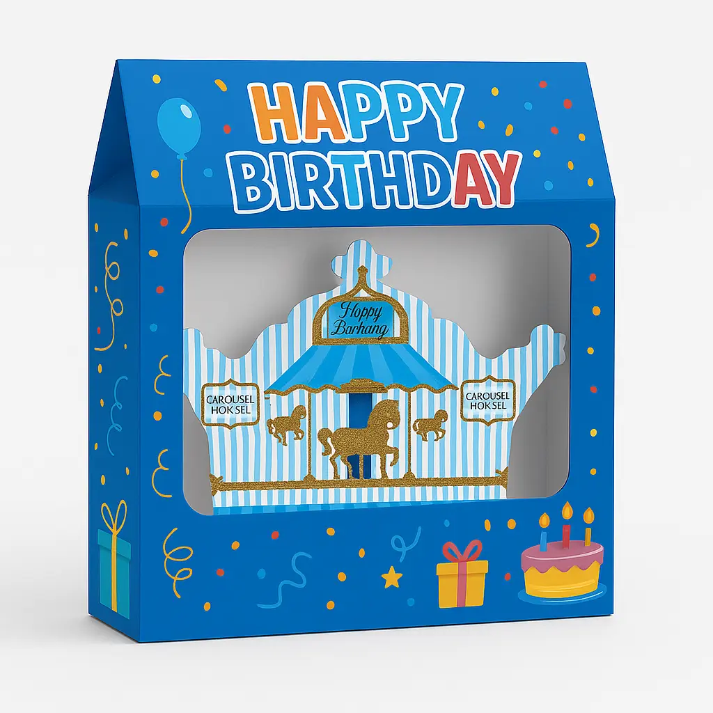 پک تم تولد کراسل آبی