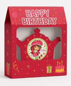 پک تم تولد دختر توت فرنگی با رنگ قرمز