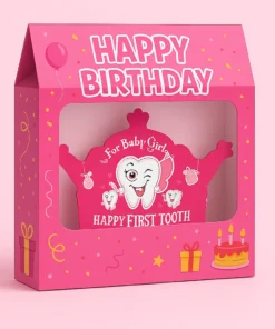 پک تم تولد دندونی دخترانه با طرح کودکانه