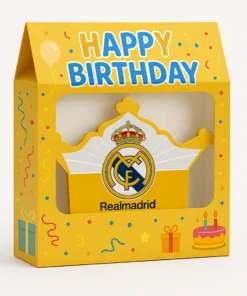 پک تم تولد رئال مادرید با رنگ زرد و لوگوی تیم