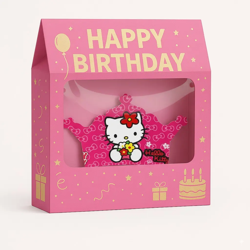 پک تم تولد کیتی با رنگ صورتی