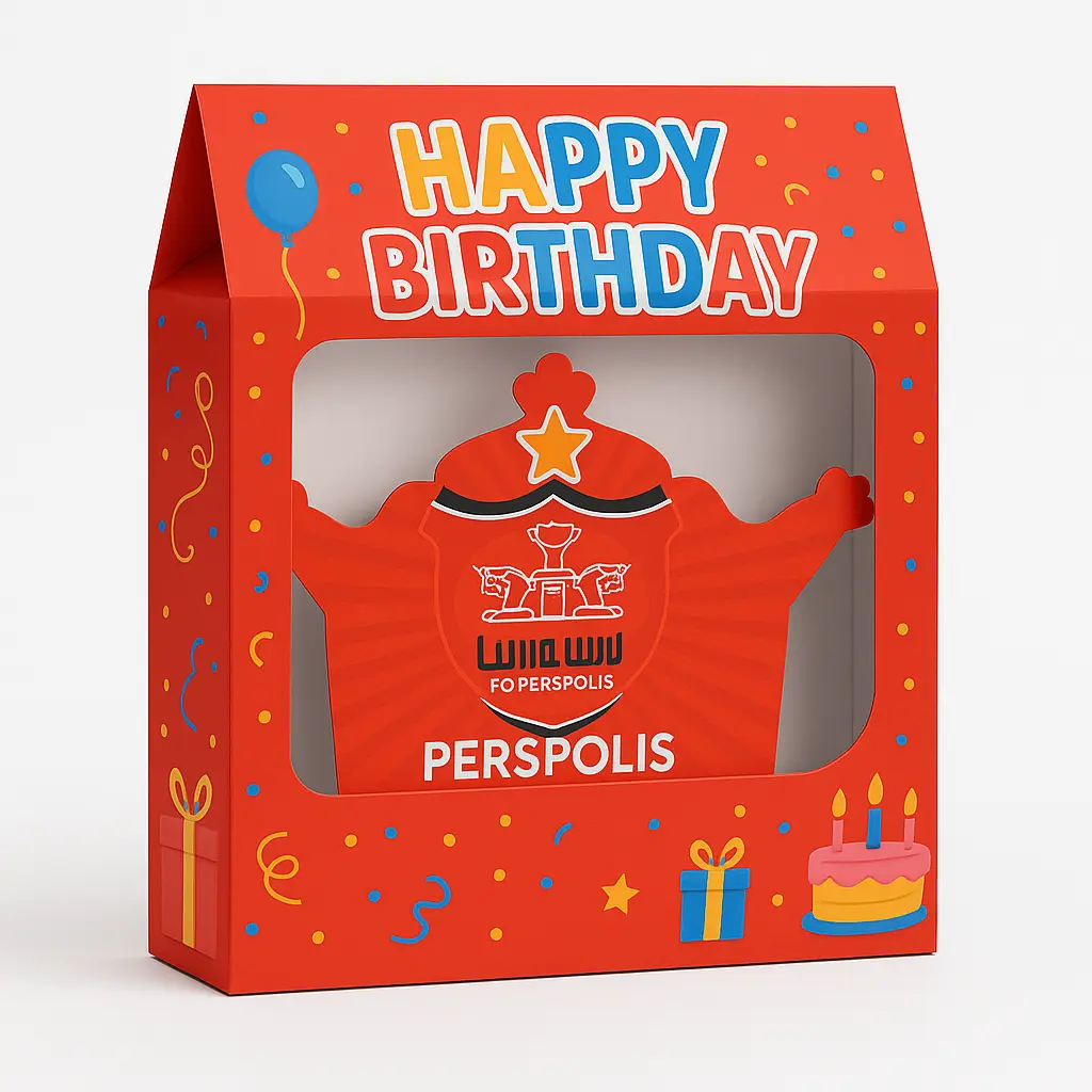 پک تم تولد پرسپولیس با رنگ قرمز و لوگوی تیم