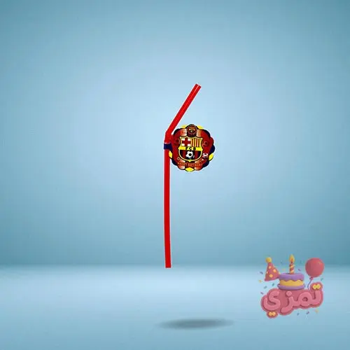 نی نوشیدنی فوتبالی با طرح بارسلونا