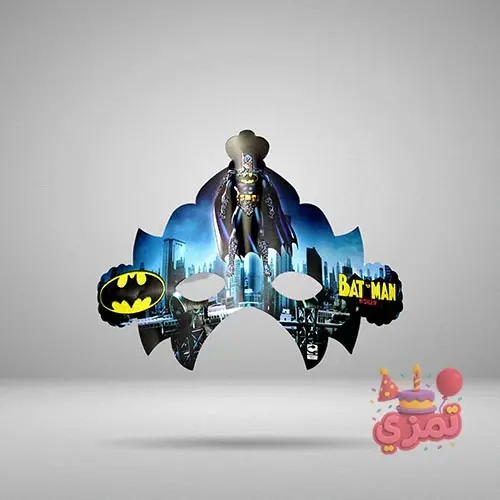 عینک کاغذی مشکی با طرح بتمن