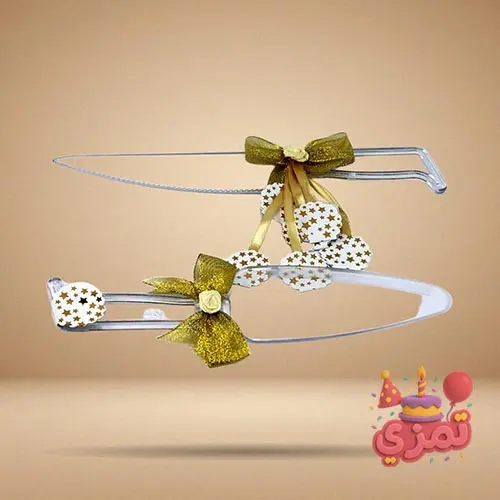 ست کفگیر و چاقو طلایی با طرح ستاره