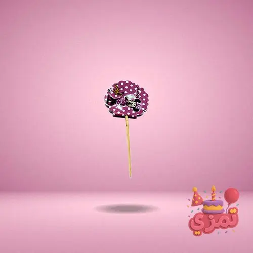 خلال چوبی تزیینی با طرح مینی موس