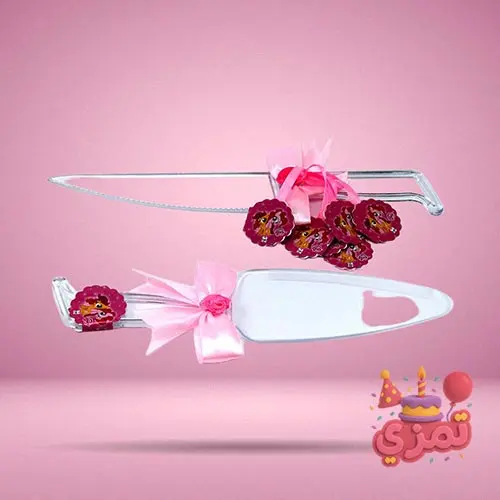 ست کفگیر و چاقو کیک با طرح پونی