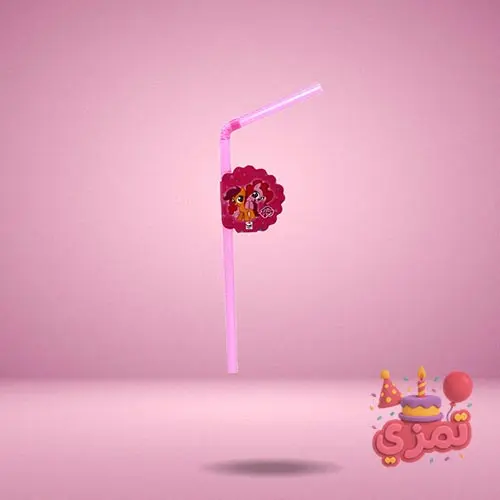 نی نوشیدنی کارتونی با طرح پونی