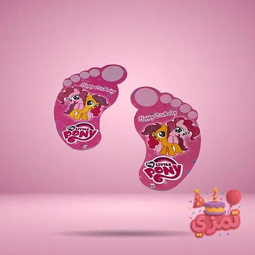 استیکر ردپا کارتونی با طرح پونی