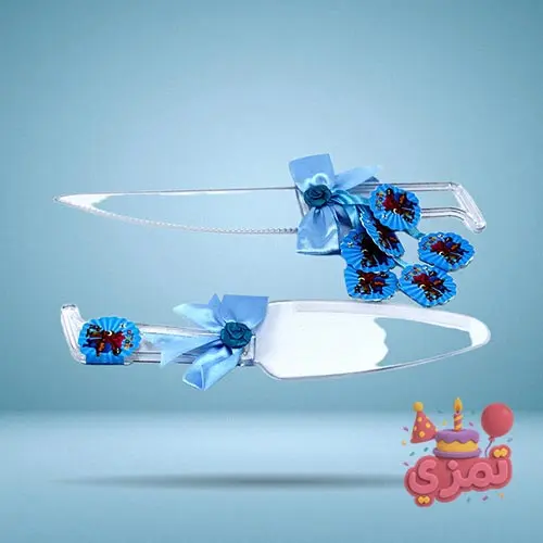 ست کفگیر و چاقو کیک با طرح پوکویو