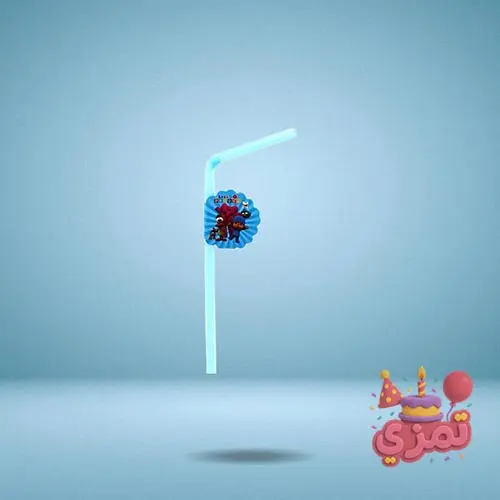 نی نوشیدنی کارتونی با طرح پوکویو