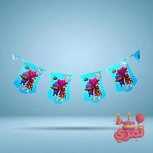 ریسه پرچم رنگی با طرح کارتونی پوکویو