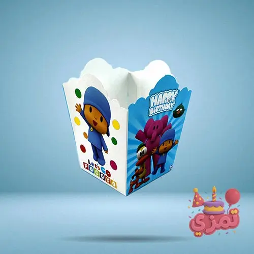 پاکت پاپکورن رنگی با طرح پوکویو
