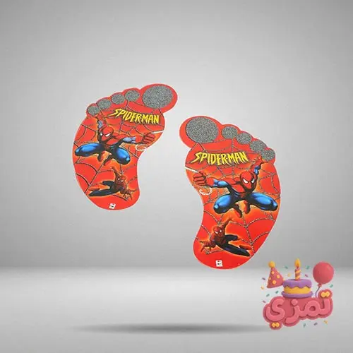 استیکر ردپا کارتونی با طرح اسپایدرمن