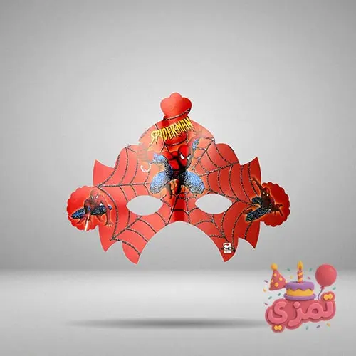 عینک کاغذی قرمز با طرح اسپایدرمن